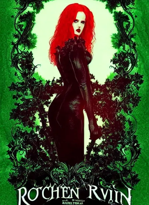 Image similar to poster for a gothic poison ivy movie starring evan rachel wood