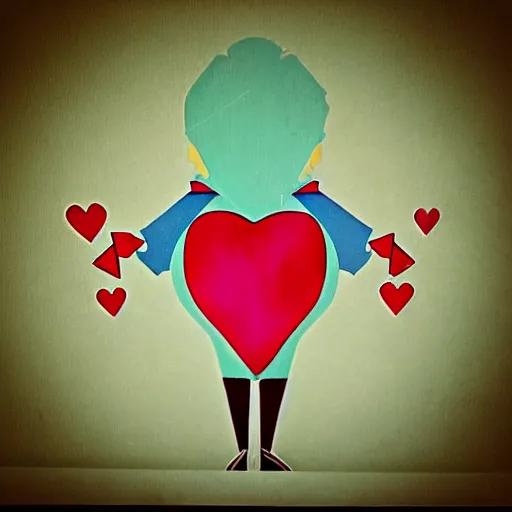 Prompt: “isometric queen of hearts, alice in wonderland, retro style”