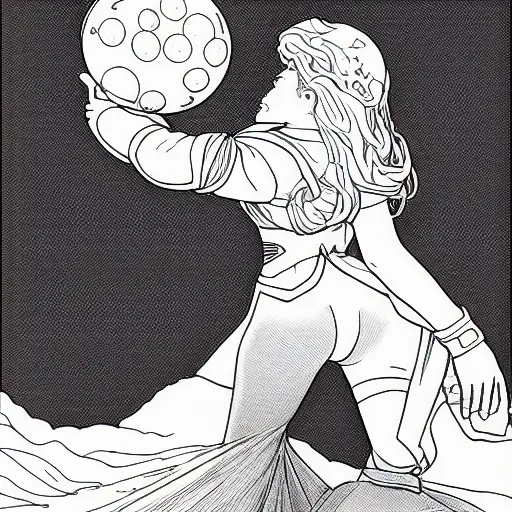 Image similar to clean simple line art of a bubble bobble, no background. well composed, clean coloring book page. coloring book line art by artgerm and greg rutkowski and alphonse mucha