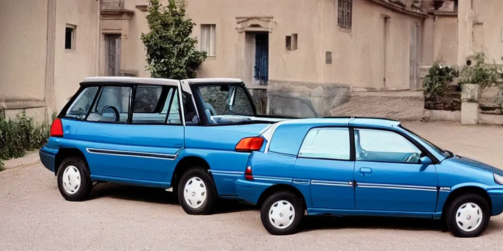 Image similar to “1993 Renault Espace Convertible, blue”