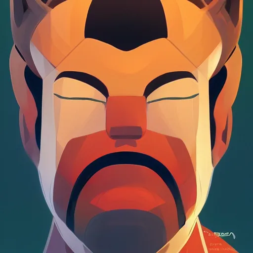 Image similar to face icon stylized minimalist space dandy, loftis, cory behance hd by jesper ejsing, by rhads, makoto shinkai and lois van baarle, ilya kuvshinov, rossdraws global illumination