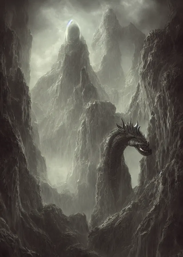 Prompt: a highly detailed matte painting of a beautiful but eerie reptilian alien god, wisdom of the ages, immortal naga, ominous, foreboding, moody, hd, concept art, artstation, deviantart,