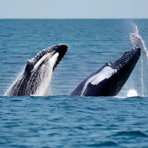 Image similar to whales are speaking on the phones and discussing about breakfast,