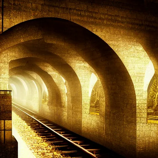 Image similar to Subway in Kings Landing, fantasy, epic detail, sharp, photorealistic, atmospheric,