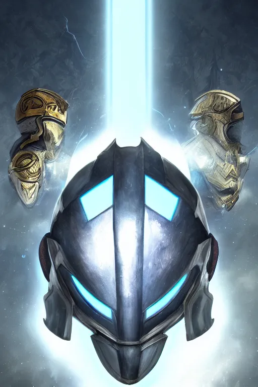 Image similar to helmet armor guardian destiny in witch queen illumination ray tracing hdr fanart arstation by sung choi robot ninja mask and eric pfeiffer and gabriel garza and casper konefal