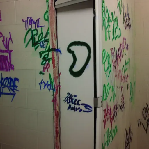 Image similar to restroom stall graffiti