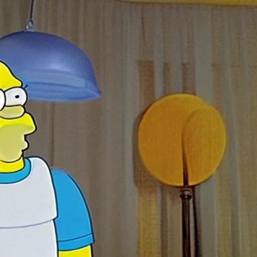 Prompt: homer simpson as spock, movie still