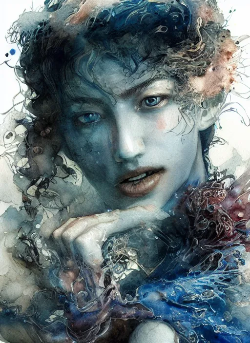 Image similar to portrait, A book that opens a magical portal to another world, watercolor, dramatic lighting, cinematic, establishing shot, extremely high detail, foto realistic, cinematic lighting, pen and ink, intricate line drawings, by Yoshitaka Amano, Ruan Jia, Kentaro Miura, Artgerm, post processed, concept art, artstation, matte painting, style by eddie mendoza, raphael lacoste, alex ross