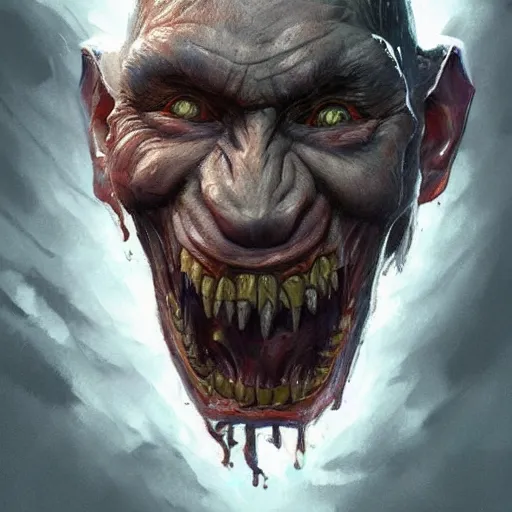 Image similar to putin ugly monster, portrait, highly detailed, full body, digital painting, trending on artstation, concept art, sharp focus, illustration, art by artgerm and greg rutkowski and magali villeneuve