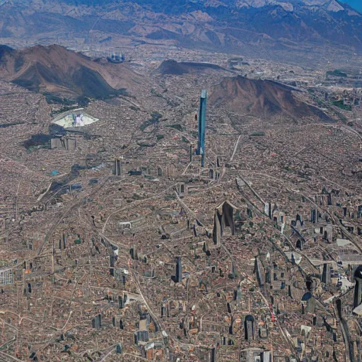 Image similar to satellite photo of santiago de chile