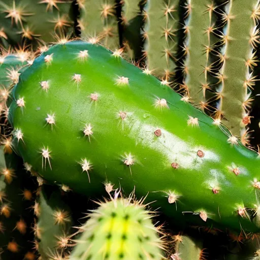 Prompt: a cactus slapping a pickle