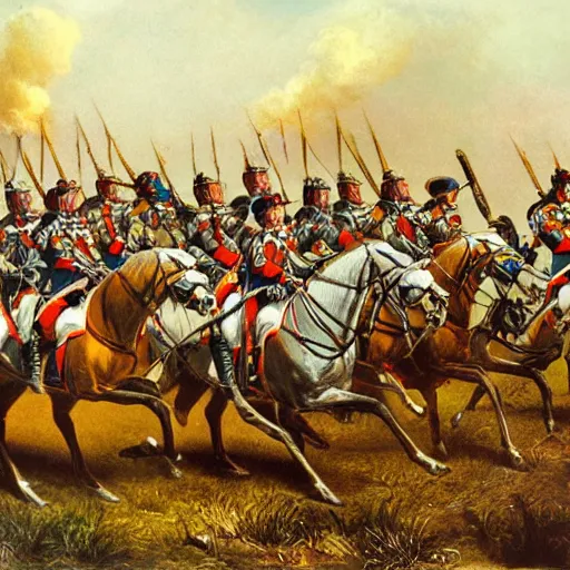 Prompt: The charge of the light brigade