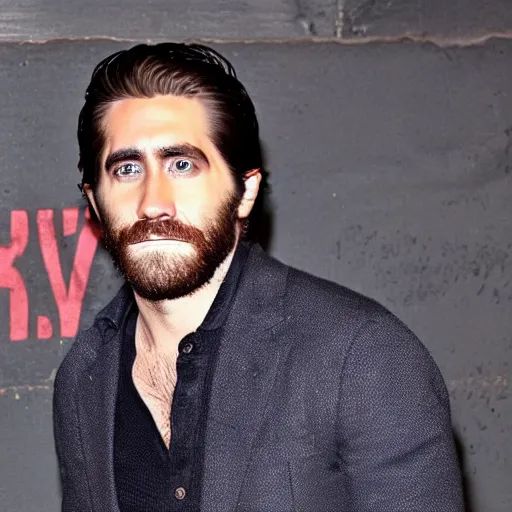 Image similar to creepypasta of jake gyllenhaal, uncanny, scary