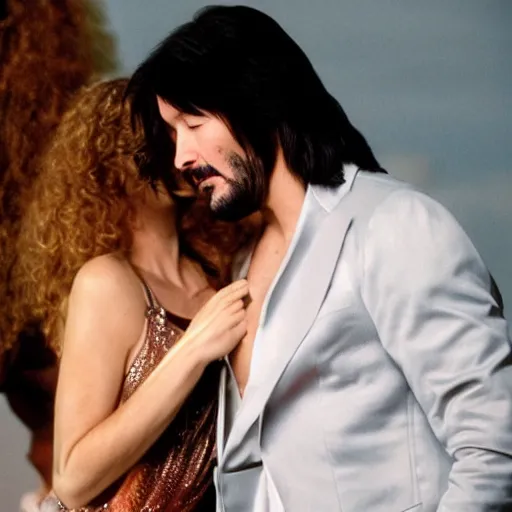 Prompt: Keanu Reevez in Disco Elisym