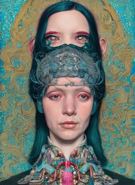 Image similar to fashion portrait :: by Martine Johanna and Simon Stålenhag and Chie Yoshii and Casey Weldon :: ornate, dynamic, particulate, rich colors, intricate, harper's bazaar, elegant, highly detailed, centered, artstation, smooth, sharp focus, octane render, 3d