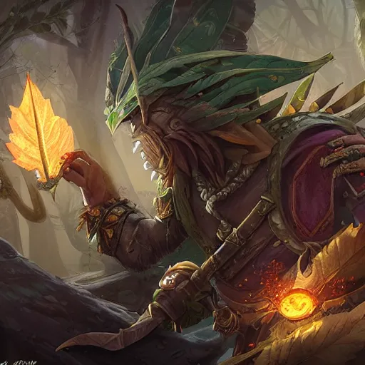 Image similar to leaves shield, epic fantasy style, highly detailed, in the style of Greg Rutkowski, hearthstone artwork