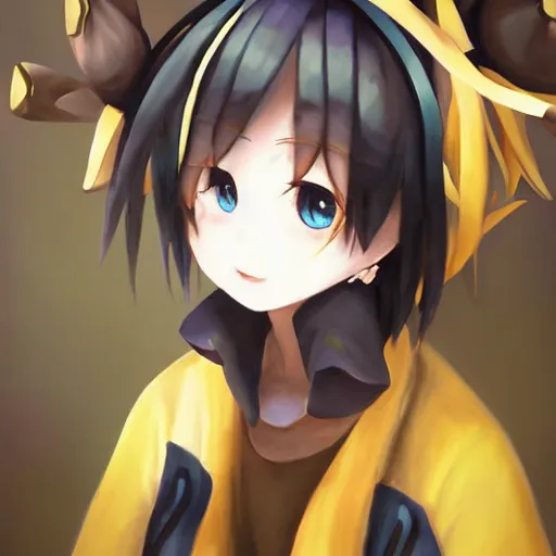 Prompt: oil painting of cute kagamine len, by ixima