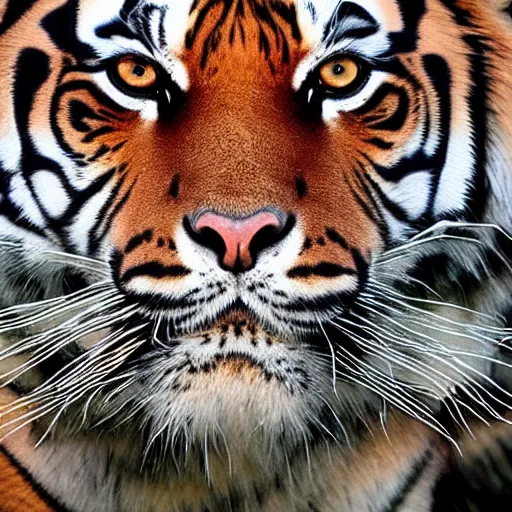 Image similar to a tiger with angel wings, photography