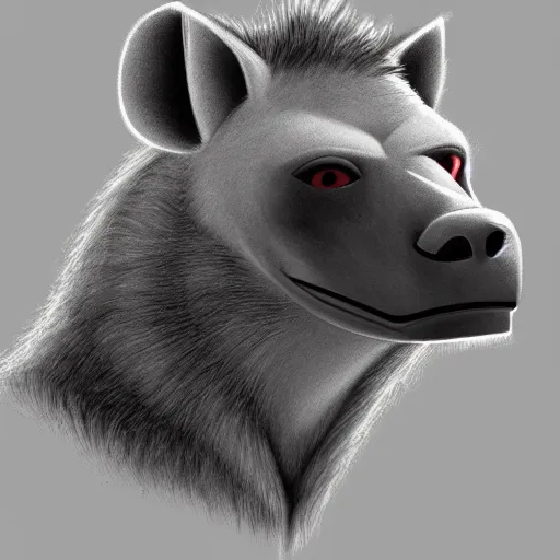 Image similar to Communist Hyena furry profile picture, FurAffinity, Furry art, Anthromorpic Profile Picture,