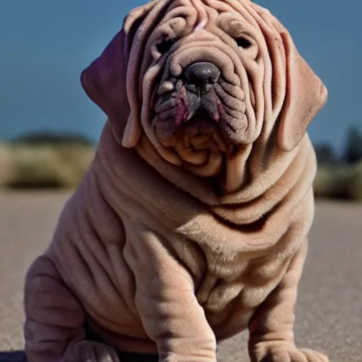 Prompt: sharpay shar pei