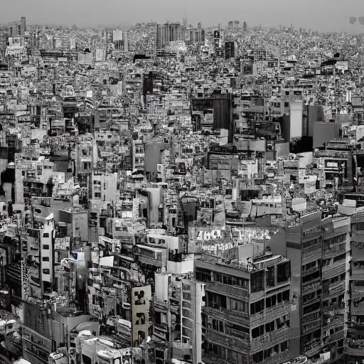 Image similar to a photograph of modern Tokyo transformed into an ancient Greek metropolis