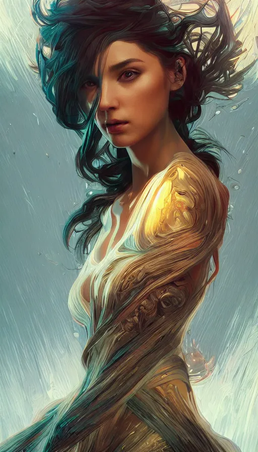 Image similar to abstract, fame of thrones, lord of daggers, neon, fibonacci, sweat drops, insane, intricate, highly detailed, digital painting, artstation, concept art, smooth, sharp focus, illustration, Unreal Engine 5, 8K, art by artgerm and greg rutkowski and alphonse mucha