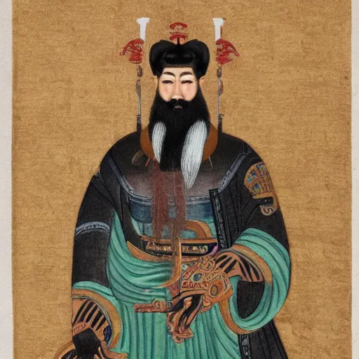 Prompt: portrait of guan yu