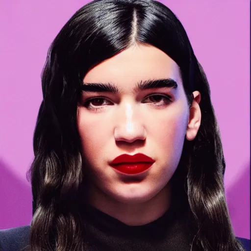 Image similar to Live Action Still of Dua Lipa in Pulp Fiction, real life, hyperrealistic, ultra realistic, realistic, highly detailed, epic, HD quality, 8k resolution, film still