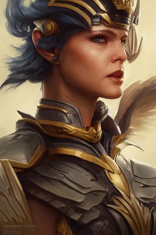 Image similar to amazon valkyrie athena, d & d, fantasy, portrait, highly detailed, headshot, digital painting, trending on artstation, concept art, sharp focus, illustration, art by artgerm and greg rutkowski and magali villeneuve