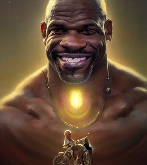 Image similar to Highly detailed portrait of ronnie Coleman, Stephen Bliss, unreal engine, fantasy art by Greg Rutkowski, Loish, Rhads, ferdinand knab, Makoto Shinkai and Lois van baarle, ilya kuvshinov, rossdraws, Tom Bagshaw, global illumination, radiant light, detailed and intricate environment