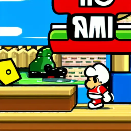 Image similar to paper mario on the n 6 4