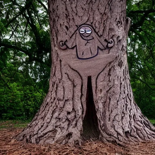 Image similar to a tree shaped like a man