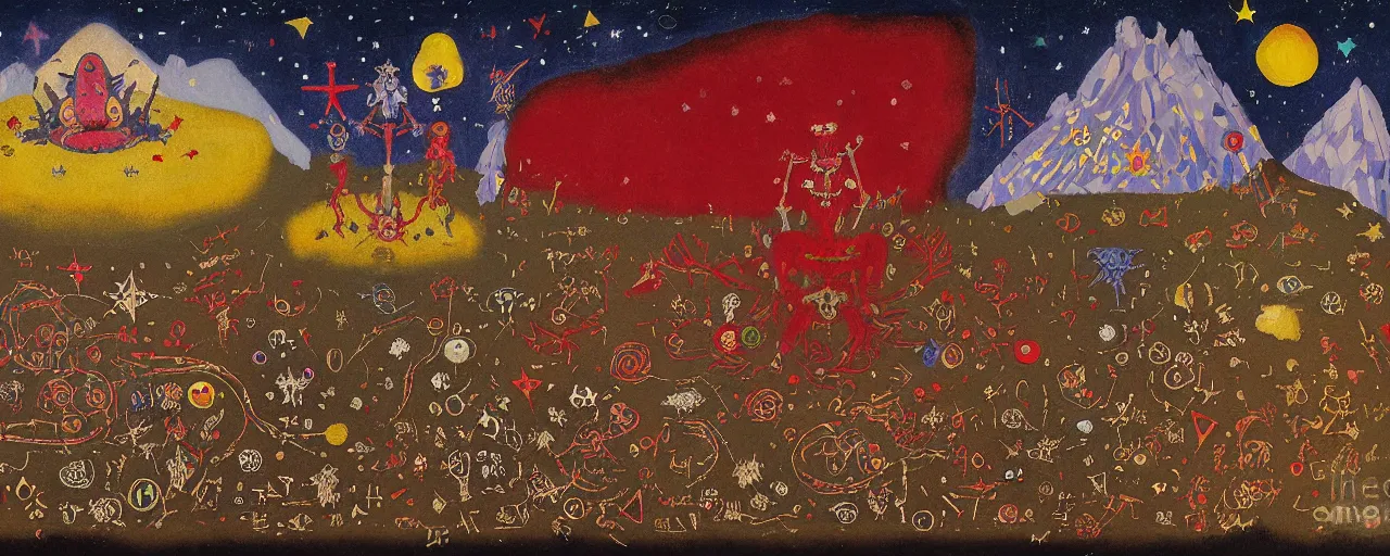 Prompt: pixel decollage painting tarot lovers card composition tower of babel road red armor maggot bear and wonky alien frog skeleton knight on a horse in a dark red cloudy night sky with golden foil jewish stars, occult symbols and diamonds, mountain lake and blossoming field in background, painted by Mark Rothko, Helen Frankenthaler, Danny Fox and Hilma af Klint, pixelated, neo expressionism, semi naive, pastel colors, cinematic, color field painting, cave painting, voxel, pop art look, outsider art, minimalistic. Bill Traylor painting, part by Philip Guston and Francis Bacon. art by Adrian Ghenie, very coherent symmetrical artwork, cinematic, hyper realism, high detail, octane render, unreal engine, Smooth gradients, depth of field, full body character drawing, extremely detailed, 8k, extreme detail, intricate detail, masterpiece