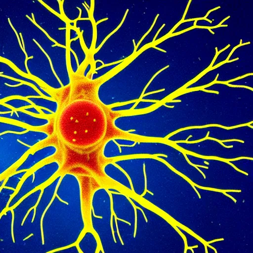 Image similar to neuron, science, scientific paper, scientific art, scientific