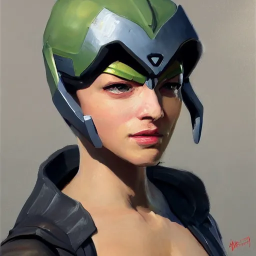 Image similar to greg manchess portrait painting of partially armored aka hermine jean granger as overwatch character, medium shot, asymmetrical, profile picture, organic painting, sunny day, matte painting, bold shapes, hard edges, street art, trending on artstation, by huang guangjian and gil elvgren and sachin teng