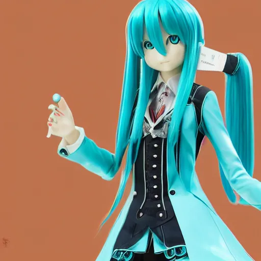 Image similar to Hatsune Miku in Westworld