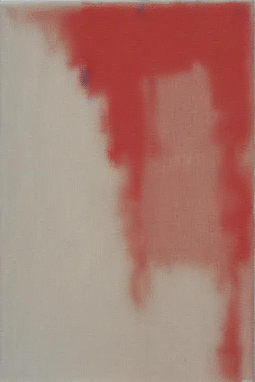 Image similar to Two rectangles of Perlin noise on a white canvas by Rothko and Lucio Fontana, abstract painting