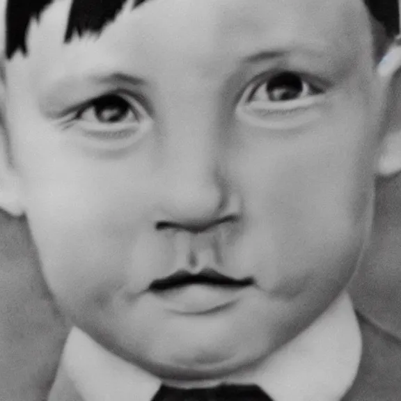 Image similar to realistic hitler as a cute little girl