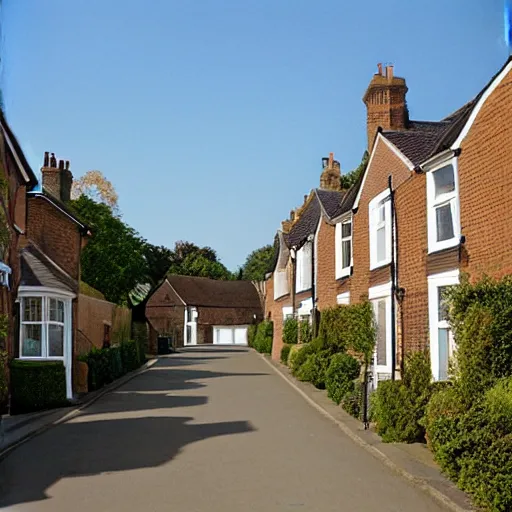 Image similar to british suburban street, houses, 2006