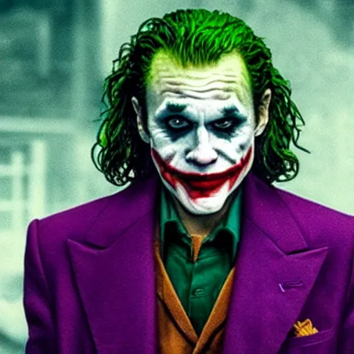 Image similar to The Joker as Jesus Christ