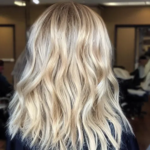 Image similar to a mop of blonde hair