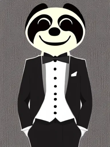 Image similar to anthropomorphic sloth in men's formalwear