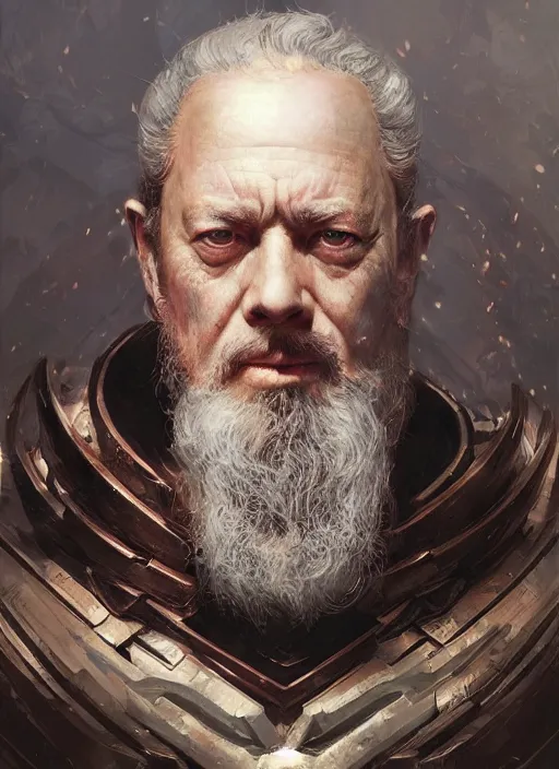 Image similar to Portrait of Emperor General Marcus Aurelius, marvel comics, dark, intricate, highly detailed, smooth, artstation, digital illustration by Ruan Jia and Mandy Jurgens and Artgerm and Wayne Barlowe and Greg Rutkowski and Frank Frazetta