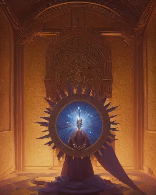 Image similar to highly detailed surreal vfx portrait of a blessed shield in a majestic castle by golden tree, stephen bliss, unreal engine, greg rutkowski, loish, rhads, beeple, makoto shinkai and lois van baarle, ilya kuvshinov, rossdraws, tom bagshaw, alphonse mucha, global illumination, detailed and intricate environment