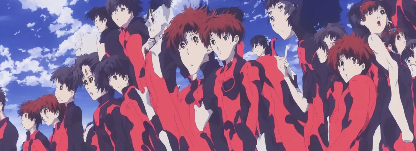 Image similar to the end of evangelion, 4K