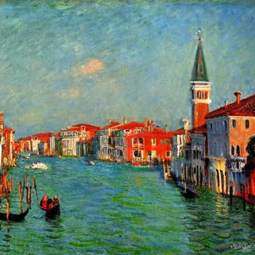 Image similar to Venice in the style of Monet