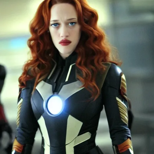 Image similar to a still of kat dennings as black widow in iron man 2 ( 2 0 1 0 )