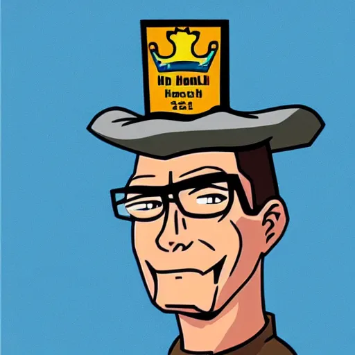 Image similar to Hank hill mugshot in the style of King of The Hill