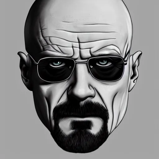 Prompt: walter white in death note, high quality, trending on artstation, 4 k