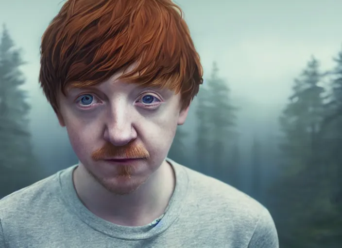 Image similar to highly detailed portrait of rupert grint, in life is strange, stephen bliss, 8 k, unreal engine, fantasy art by greg rutkowski, loish, rhads, ferdinand knab, makoto shinkai and lois van baarle, ilya kuvshinov, rossdraws, tom bagshaw, global illumination, radiant light, detailed and intricate environment